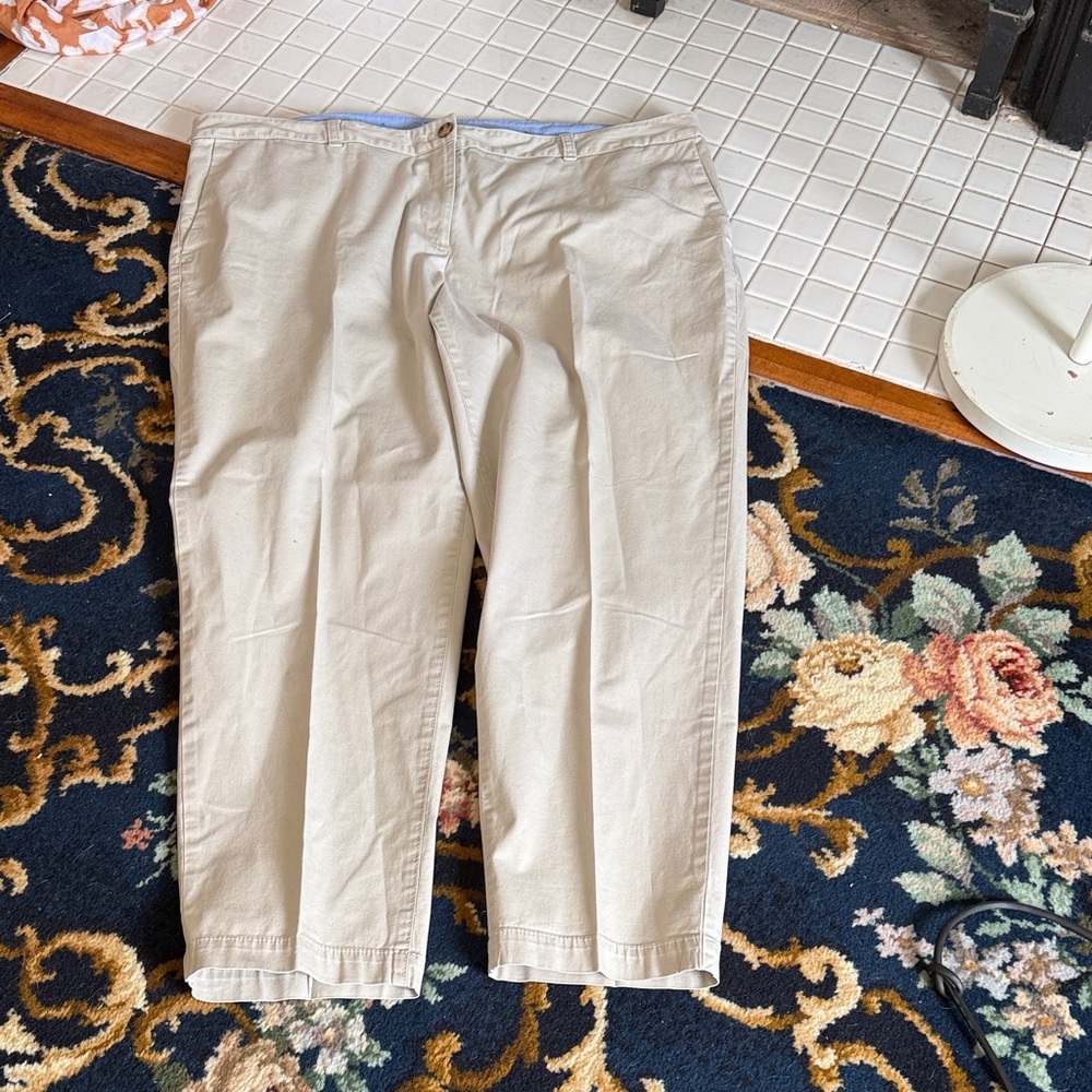 Talbots The Weekend Chino in light tan- worn about 5-6x